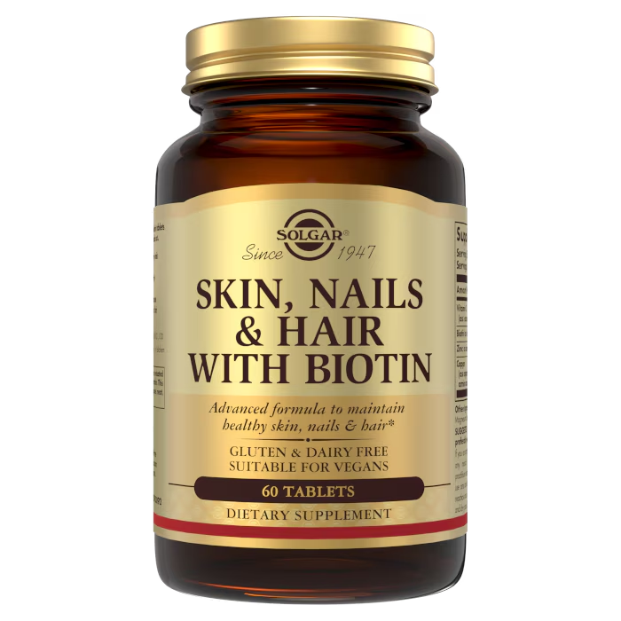 Product Solgar Skin, Nails & Hair with Biotin - 60 Tablets