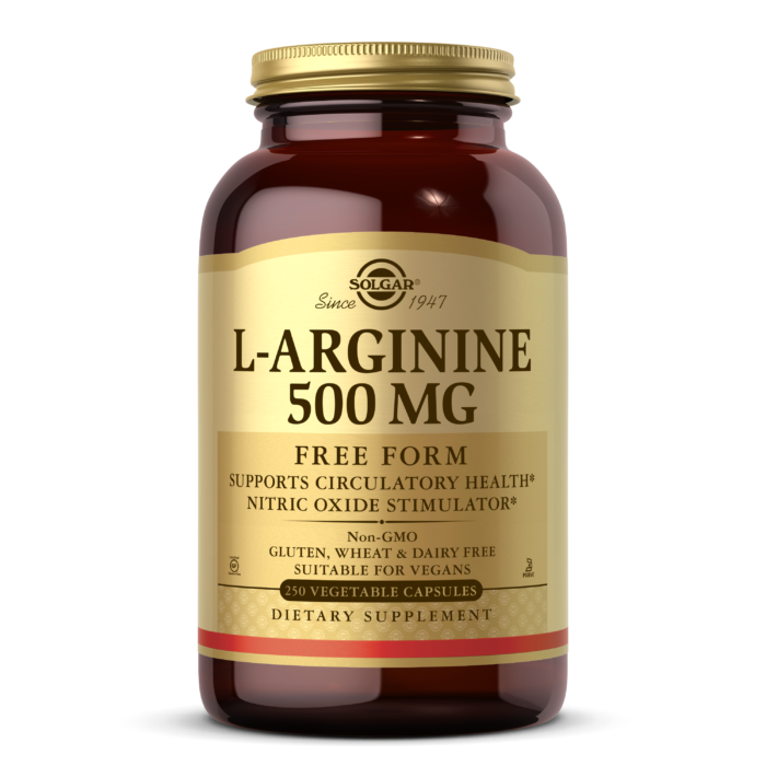 L-Arginine 500 mg Vegetable Capsules