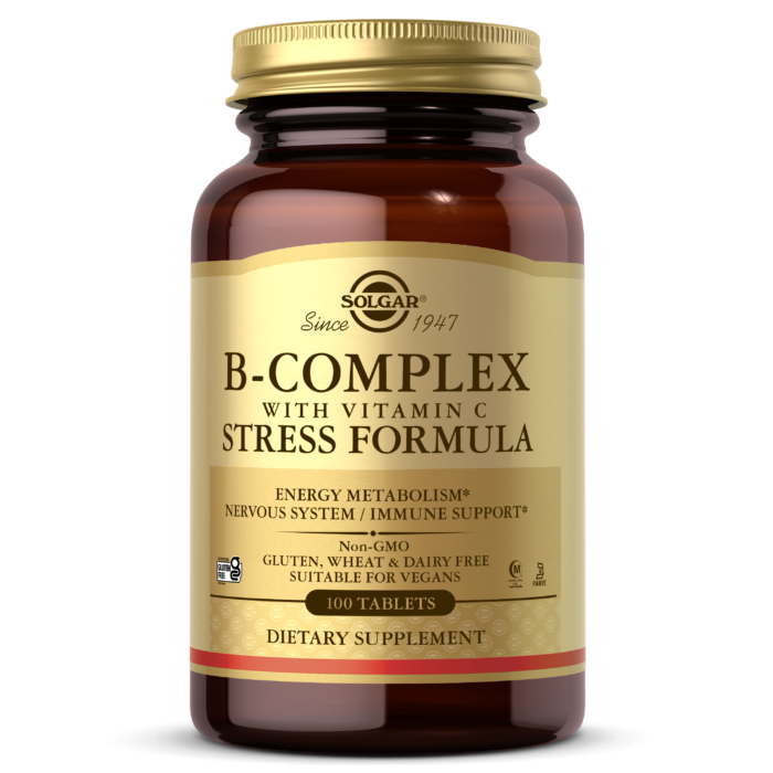 Gelukkig is dat beroerte In de genade van B-Complex with Vitamin C Stress Formula Tablets - Stress Support - Solgar