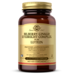 Bilberry Ginkgo Eyebright Complex Plus Lutein Vegetable Capsules