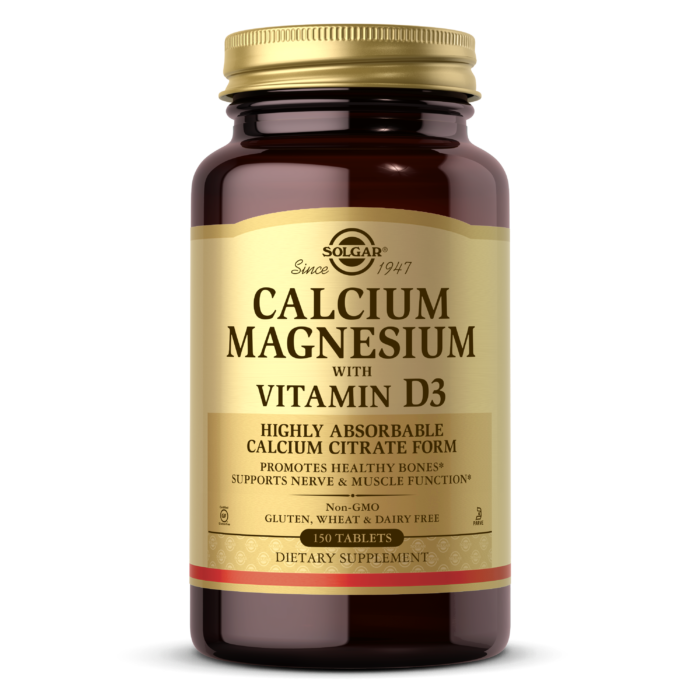Afleiding getuige in verlegenheid gebracht Calcium Magnesium with Vitamin D3 Tablets - Bone & Joint Support - Solgar