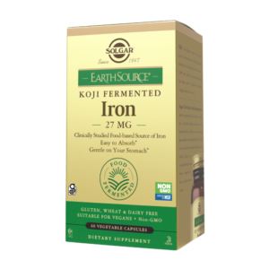 Earth Source® Koji Fermented Iron 27 mg Vegetable Capsules