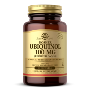 Ubiquinol
  100 mg Kosher (Reduced CoQ-10) Softgels
