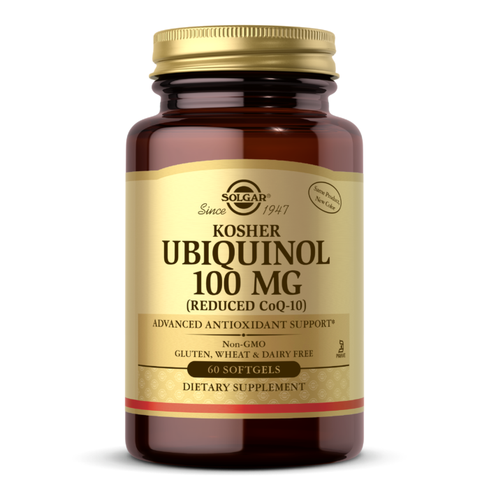 Ubiquinol
  100 mg Kosher (Reduced CoQ-10) Softgels