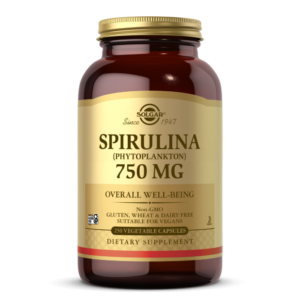 Spirulina 750 mg Vegetable Capsules