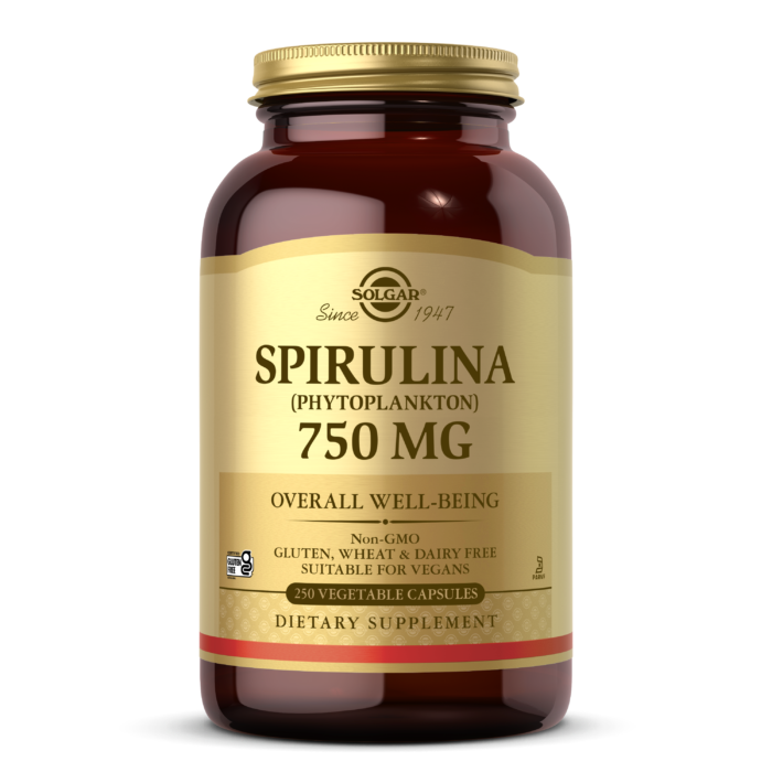 Spirulina 750 mg Vegetable Capsules