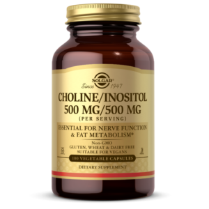 Choline/Inositol 500 mg/500 mg Vegetable Capsules