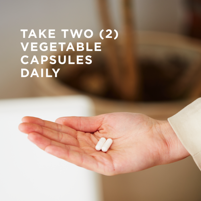 Two of Solgar's Chromium Picolinate 500 mcg Vegetable Capsules held in an open hand. Text reads "take two vegetable capsules daily"
