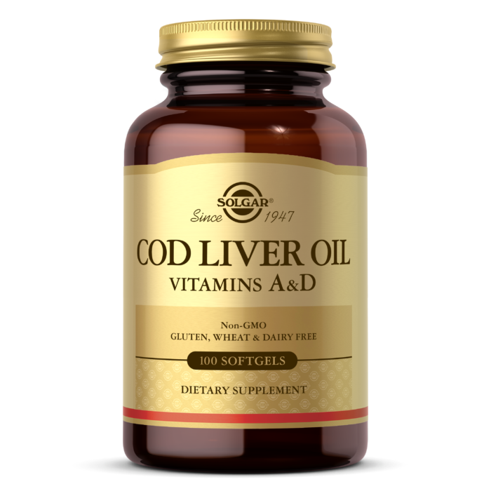 Cod Liver Oil Softgels (Vitamin A & D Supplement)