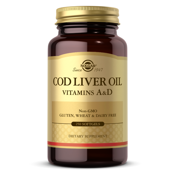 Cod Liver Oil Softgels (Vitamin A & D Supplement)