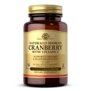 Natural Cranberry with Vitamin C Vegetable Capsules