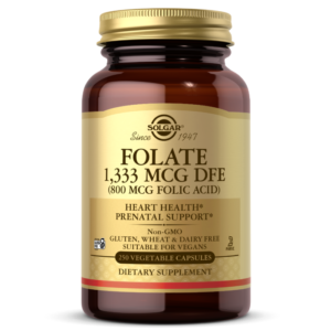 Folate 1,333 MCG DFE (800 MCG FOLIC ACID) Vegetable Capsules