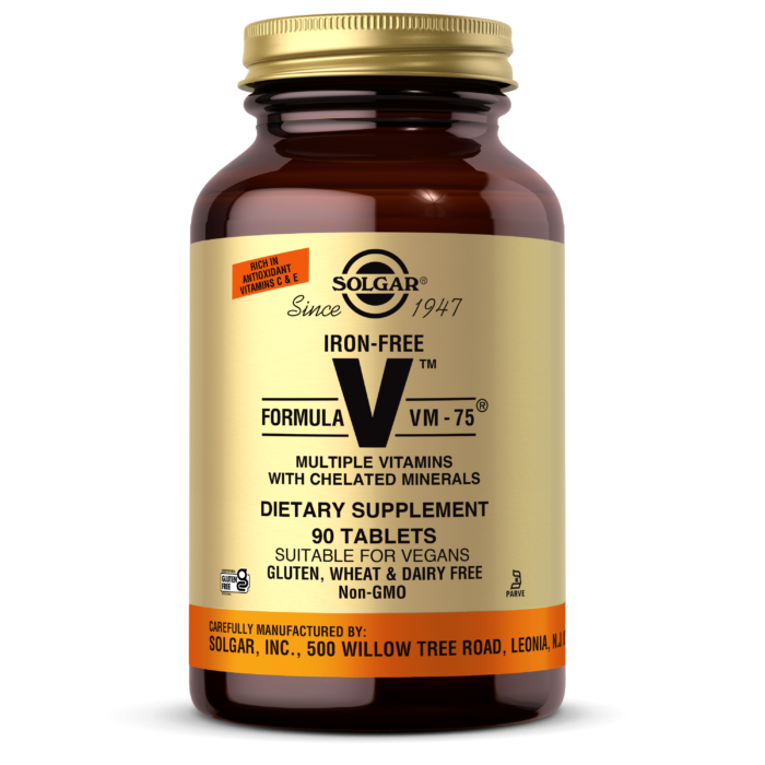 Iron-Free Formula VM-75® Tablets