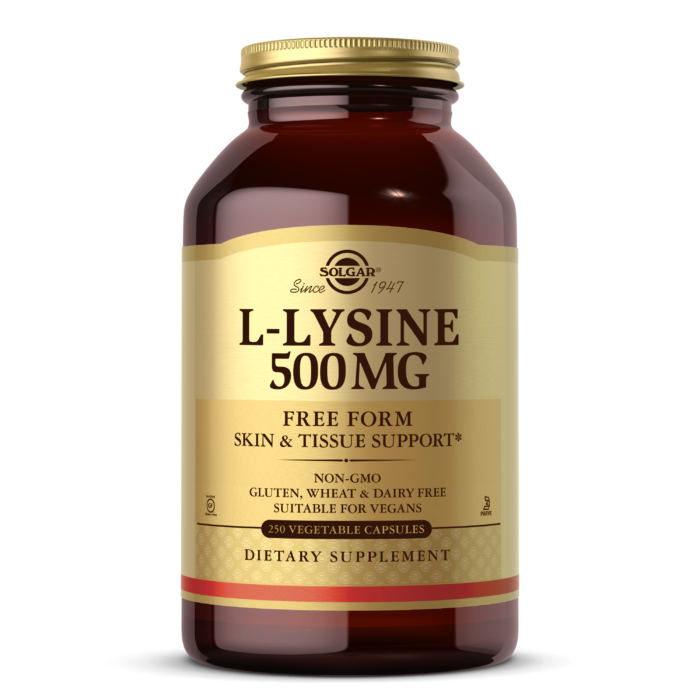 L-Lysine 500 mg Vegetable Capsules