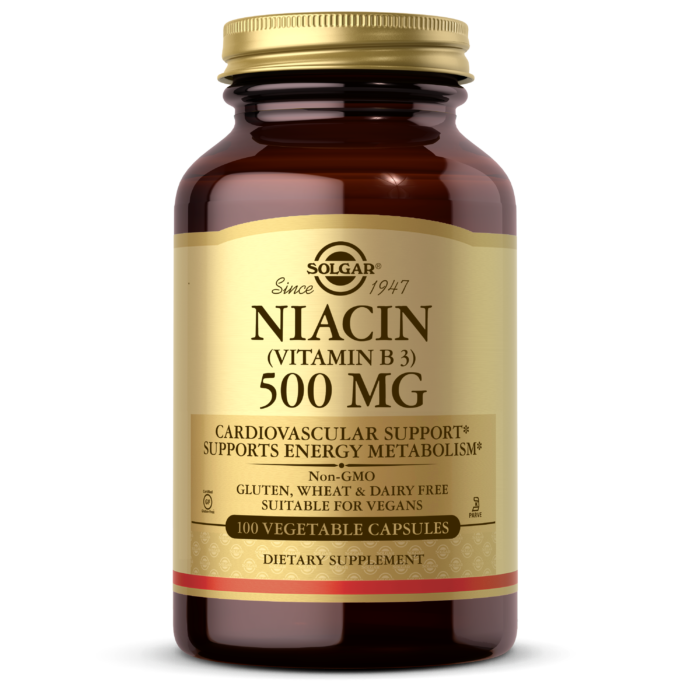 Niacin (Vitamin B3) 500 mg Vegetable Capsules