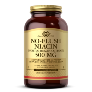 No-Flush Niacin 500 mg Vegetable Capsules (Vitamin B3) (Inositol Hexanicotinate)