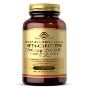 Naturally Sourced Oceanic Beta-Carotene 7,500 mcg (25,000 IU) Softgels