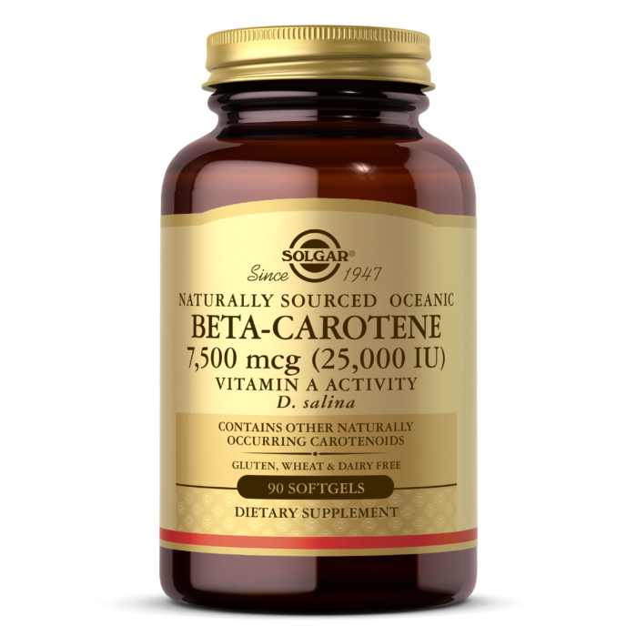 Naturally Sourced Oceanic Beta-Carotene 7,500 mcg (25,000 IU) Softgels