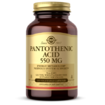 Pantothenic Acid 550 mg Vegetable Capsules