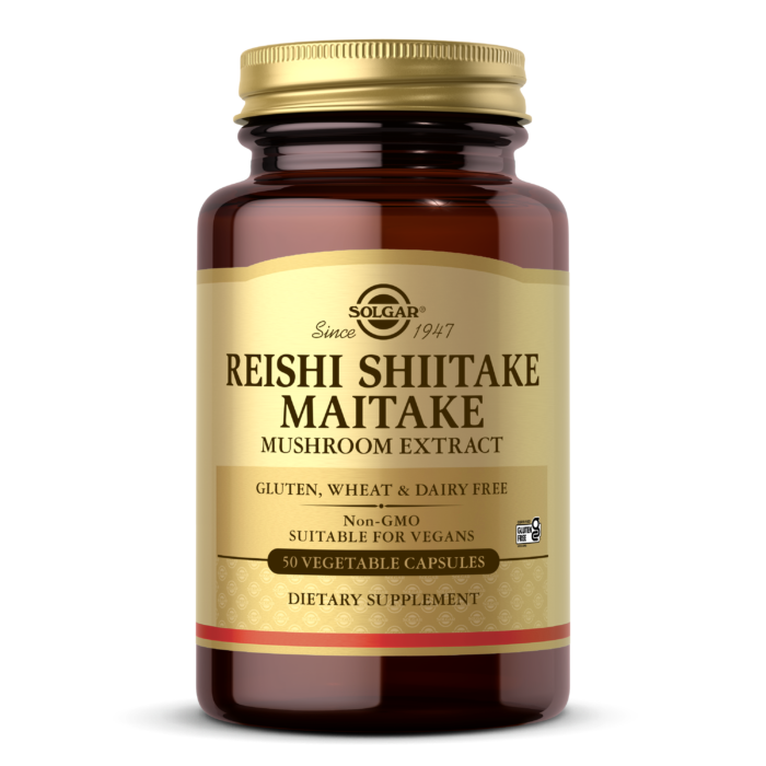 Reishi Shiitake Maitake Mushroom Extract <i>Vegetable Capsules</i>