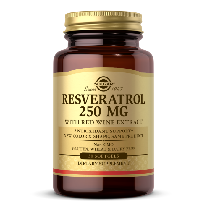 Resveratrol 250 mg with Red Wine Extract Softgels