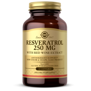Resveratrol 250 mg with Red Wine Extract Softgels