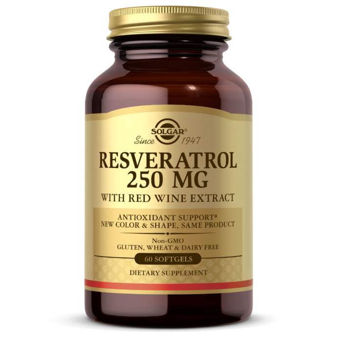 Resveratrol 250 mg with Red Wine Extract Softgels