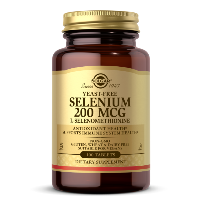 Yeast-Free Selenium 200 mcg Tablets