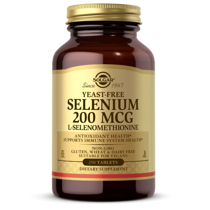 Yeast-Free Selenium 200 mcg Tablets