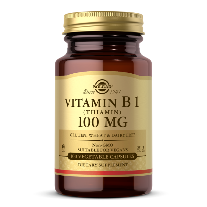 Vitamin B1 (Thiamin) 100 mg Vegetable Capsules