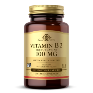 Vitamin B2 (Riboflavin) 100 mg Vegetable Capsules