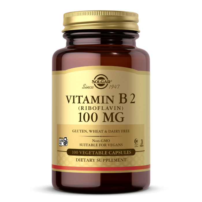 Vitamin B2 (Riboflavin) 100 mg Vegetable Capsules