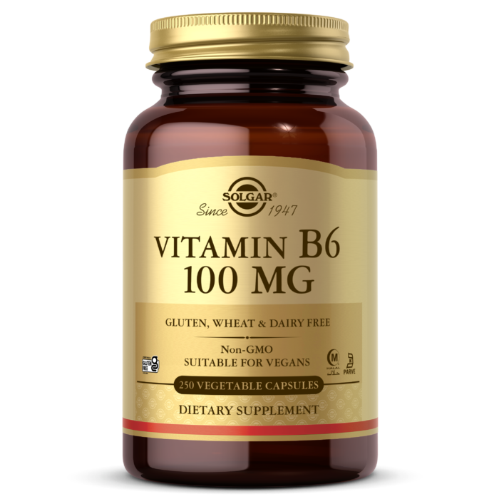 Vitamin B6 100 mg Vegetable Capsules