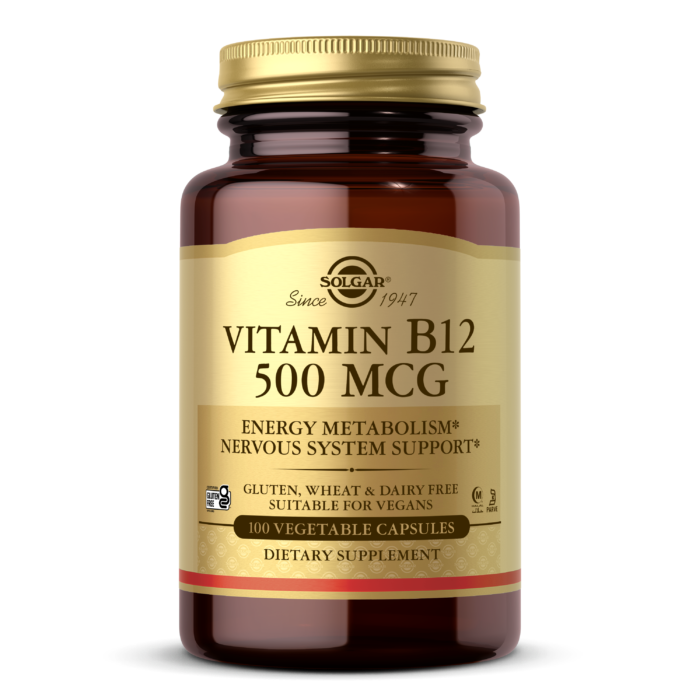 Vitamin B12 500 mcg Vegetable Capsules