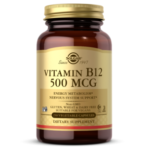 Vitamin B12 500 mcg Vegetable Capsules