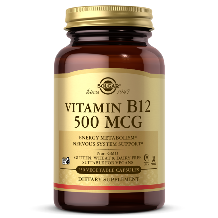 Vitamin B12 500 mcg Vegetable Capsules