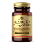 Vitamin D3 (Cholecalciferol) 125 mcg (5,000 IU) Vegetable Capsules