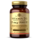 Vitamin D3 (Cholecalciferol) 125 mcg (5,000 IU) Vegetable Capsules