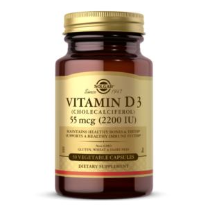 Vitamin D3 (Cholecalciferol) 55 mcg (2200 IU) Vegetable Capsules