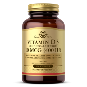 Vitamin D3 (Cholecalciferol) 10 MCG (400 IU) Softgels