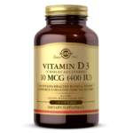 Vitamin D3 (Cholecalciferol) 10 MCG (400 IU) Softgels