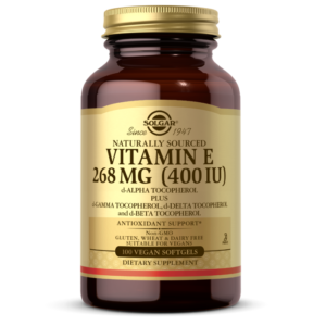 Vitamin E 268 MG (400 IU) Vegan Softgels (d-Alpha Tocopherol & Mixed Tocopherols)