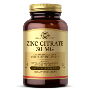 Zinc Citrate 30 mg Vegetable Capsules