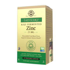 Earth
  Source® Koji Fermented Zinc 25 mg Vegetable Capsules