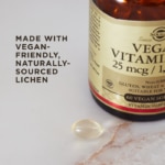 Vegan
  Vitamin D3 25 mcg (1000 IU)