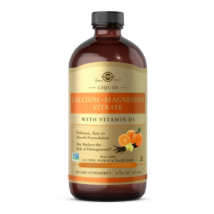 Liquid Calcium Magnesium Citrate with Vitamin D3 - ORANGE-VANILLA FLAVORED