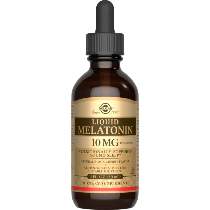 Liquid Melatonin 10 mg – Natural Black Cherry Flavor